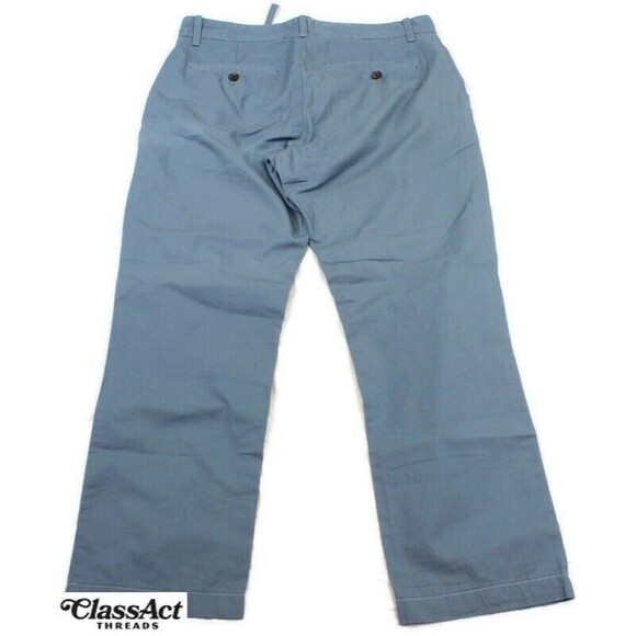 Penguin Pants Mens Blue Cotton Flat Fronts Tag Sz 32X34 ( 32"X28") - Picture 9 of 9